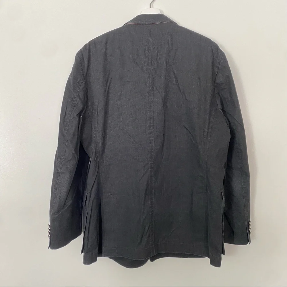 Kroon Gray 2 Button Sport Coat Blazer Jacket Mens Size 45R